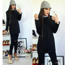 Піджак кардиган на блискавці, арт 2001/1, чорний