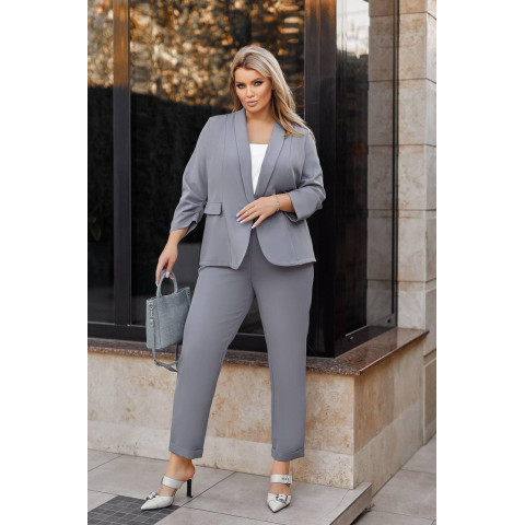 Костюм трійка, арт. 455, сірий
