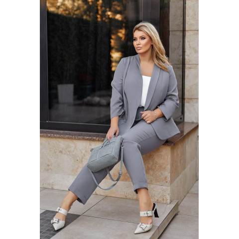 Костюм трійка, арт. 455, сірий