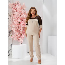 Брючний костюм з біжу, арт. 153, беж