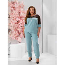 Брючний костюм з біжу, арт. 153, м'‎ята