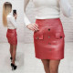 Спідниця з ґудзиками, арт 321, червоний