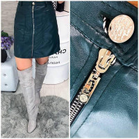 Спідниця з екошкіри, арт.308, пляшка