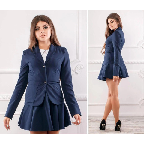 Жакет на ґудзику, арт.119, синій