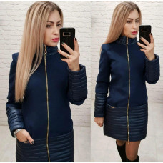 Пальто 137, синій