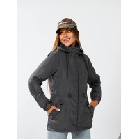 Куртка 523 темно сірий