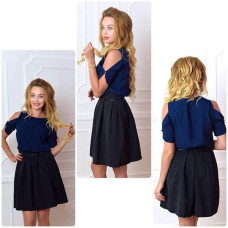 Спідниця кльош, арт. 752, чорний