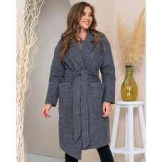 Пальто 175 темний сірий