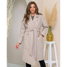 Пальто 175 темний беж