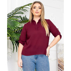 Жіноча блуза з подовженою спинкою, арт. 749, бордо