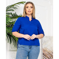 Жіноча блуза з подовженою спинкою, арт. 749, електрик