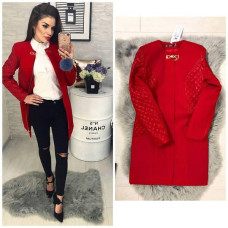 Пальто 799 червоний