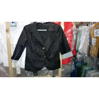 Жакет з рукавом 3/4, арт. 01, колір чорний ( рукав в смужку)