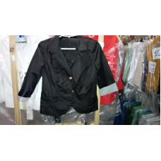 Жакет з рукавом 3/4, арт. 01, колір чорний ( рукав в смужку)