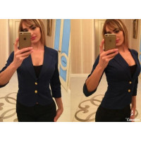 Жакет з рукавом 3/4, арт. 01, колір синій