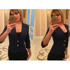 Жакет з рукавом 3/4, арт. 01, колір синій