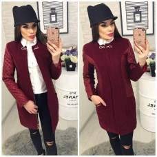 Пальто 799 бордо