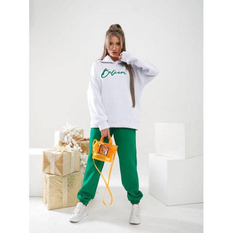 Жіночий спортивний костюм “Believe”, арт. 465, зелений