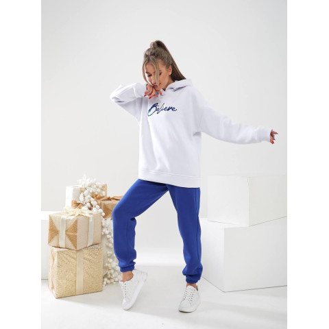 Жіночий спортивний костюм “Believe”, арт. 465, електрик