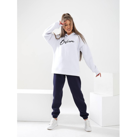 Жіночий спортивний костюм “Believe”, арт. 465, синій