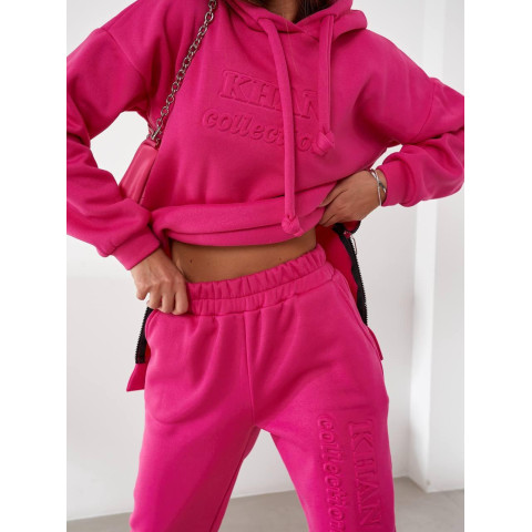 Костюм з подовженим худі, арт. 464, малина