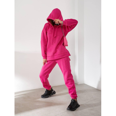 Костюм з подовженим худі, арт. 464, малина