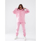 Костюм з подовженим худі, арт. 464, рожевий