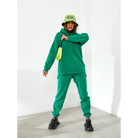 Костюм з подовженим худі, арт. 464, зелений
