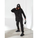 Костюм з подовженим худі, арт. 464, чорний