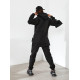Костюм з подовженим худі, арт. 464, чорний