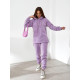 Костюм з подовженим худі, арт. 464, фіолетовий