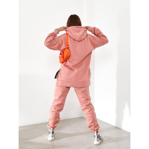 Костюм з подовженим худі, арт. 464, персик
