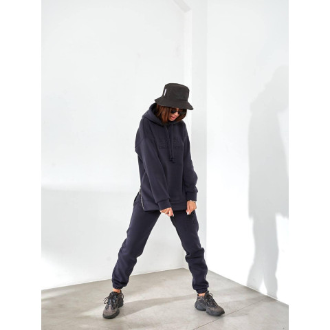 Костюм з подовженим худі, арт. 464, синій