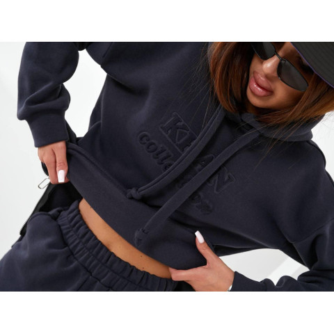 Костюм з подовженим худі, арт. 464, синій