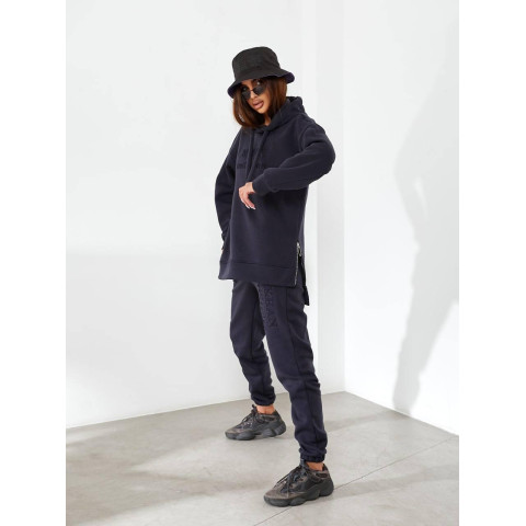 Костюм з подовженим худі, арт. 464, синій