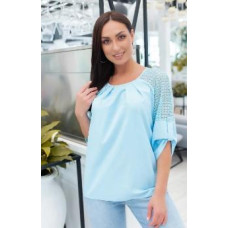 Блуза 117 блакитний