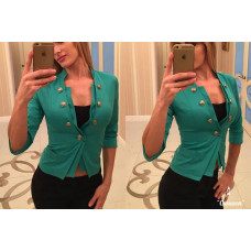 Жакет 07 бірюза зелена