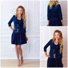 Жакет 04 тёмно синий