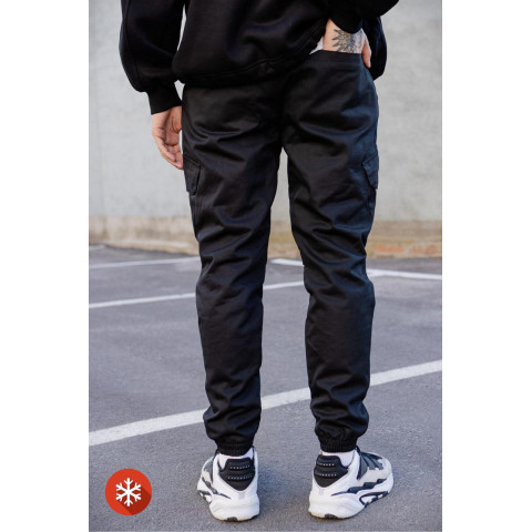 Чоловічі Теплі Штани Карго Without Bayraktar Black