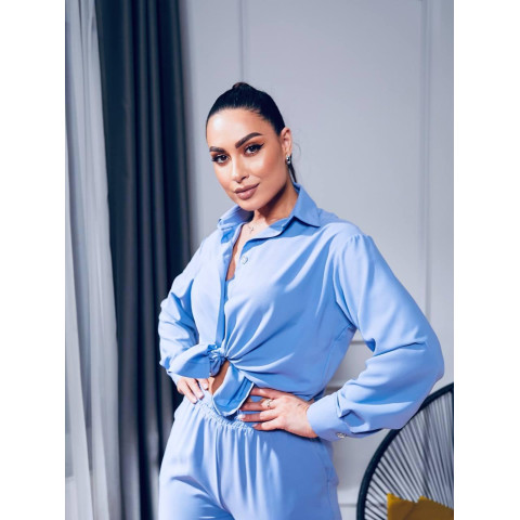 Костюм у стилі casual, арт. 345, блакитний