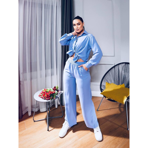 Костюм у стилі casual, арт. 345, блакитний