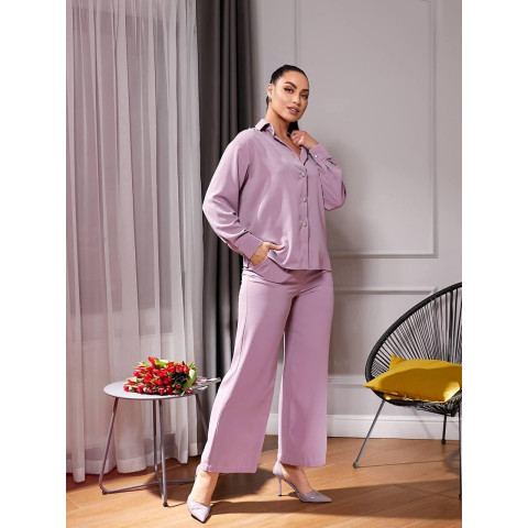 Костюм у стилі casual, арт. 345, пудра