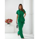 Костюм з поясом, арт 428, зелений