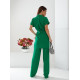 Костюм з поясом, арт 428, зелений