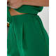 Костюм з поясом, арт 428, зелений