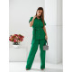 Костюм з поясом, арт 428, зелений