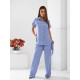 Костюм з поясом, арт 428, джинс