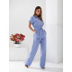 Костюм з поясом, арт 428, джинс