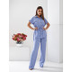Костюм з поясом, арт 428, джинс