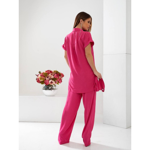 Костюм з поясом, арт 428, малина